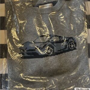 Aeropostale Charcoal Sweater with Car Graphic